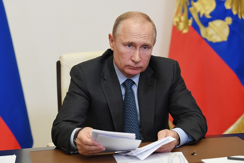 Совещание по поддержке сельского хозяйства Владимир Путин начал с хороших новостей. Фото: Алексей Никольский/ТАСС