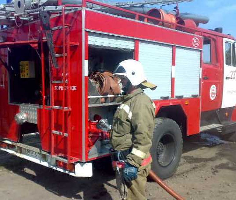 К ликвидации пожара привлекались 14 человек, 5 единиц техники