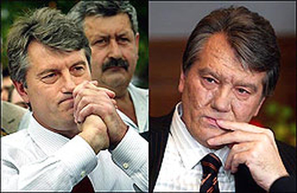 Виктор Ющенко: "до" и "после".