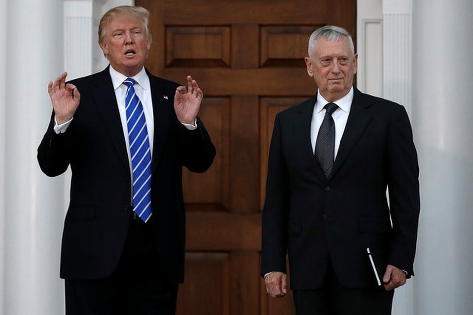 Дональд Трамп встречался с отставным генералом морской пехоты Джеймсом Матиссом пару недель назад