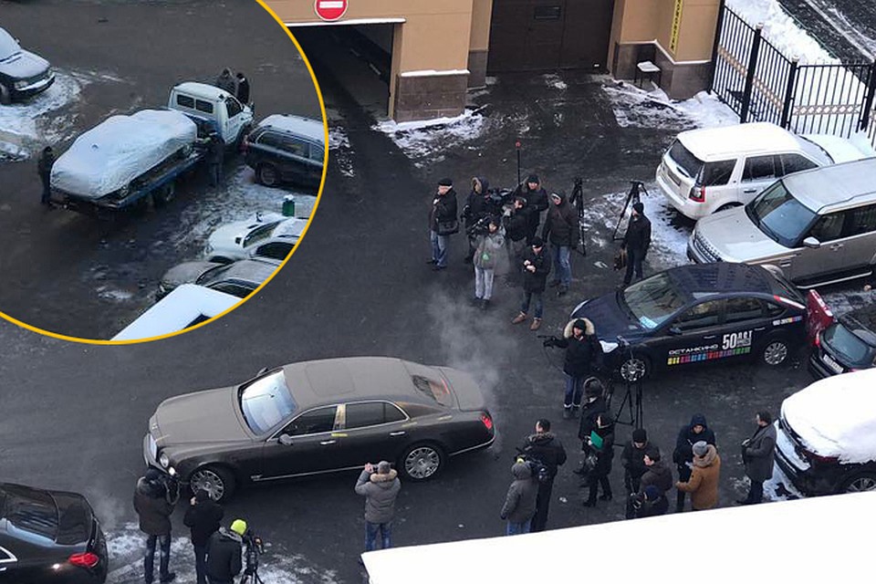 Эвакуацию дорогого авто заметили соседи Хорошавина Фото: Facebook