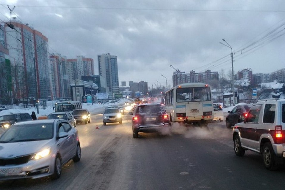 В Томске сбили пешехода. Фото: пресс-служба ГИБДД по Томской области.