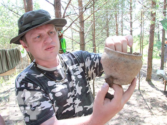 Горшок из погребального кургана.