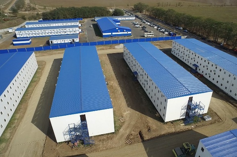 Строители будут жить в специальных городках