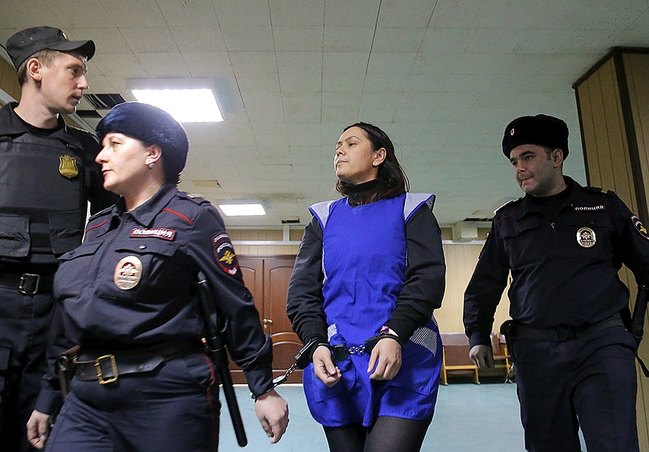 В среду, 2 марта, в Москве начался суд над няней, которая на этой неделе обезглавила маленького ребенка Фото: REUTERS