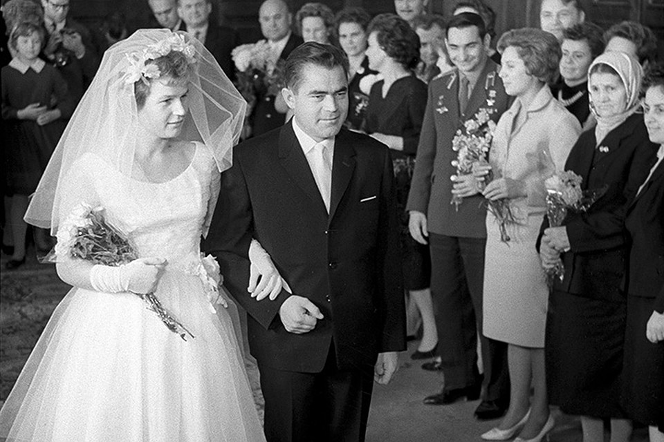 Свадьба Валентины Терешковой и Андрияна Николаева, 1963 год. Фото: ТАСС