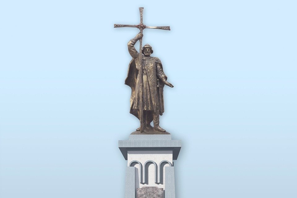 Эскиз памятника князю Владимиру в Калининграде.
