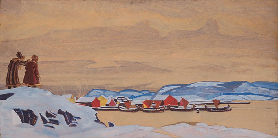 Еще не ушли, 1917, Н.К.Рерих