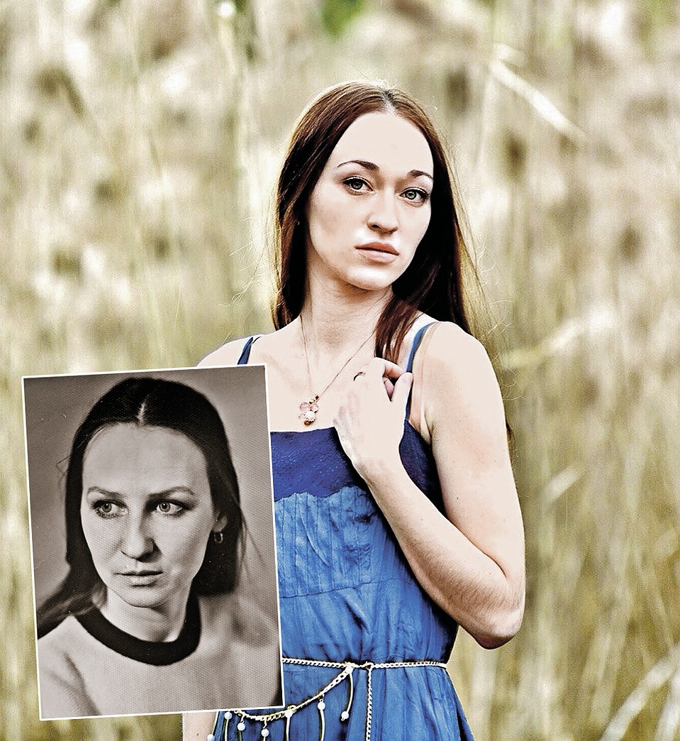 Даша, внебрачная дочь актера, удивительно похожа на мать - Лидию Ганичеву (на фото внизу). Фото: Личный архив
