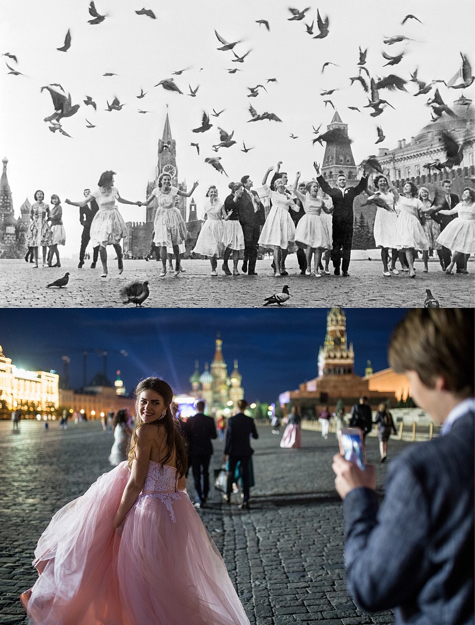 Фото сверху: Владимир Лагранж/Фотохроника ТАСС. Фото снизу: Сергей Бобылев/ТАСС