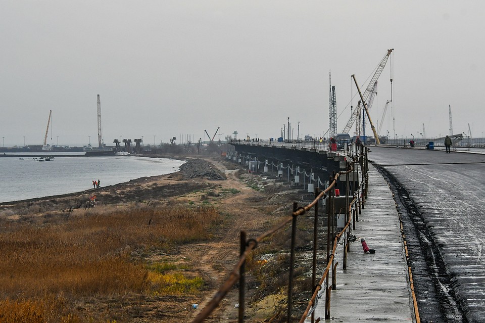 Стройка Крымского моста Фото: Варвара ДЫМ