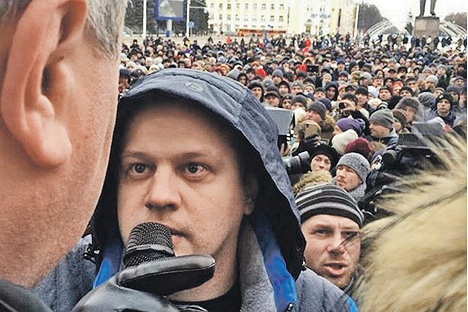 Игорь Востриков на митинге в Кемерове, вторник 27 марта 2018 года. ФОТО instagram.com/aavst
