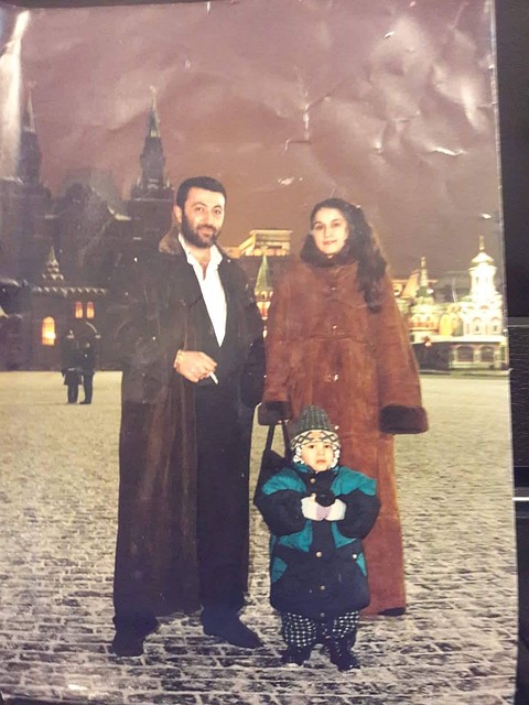 Аурелия и Михаил с сыном Сережей.