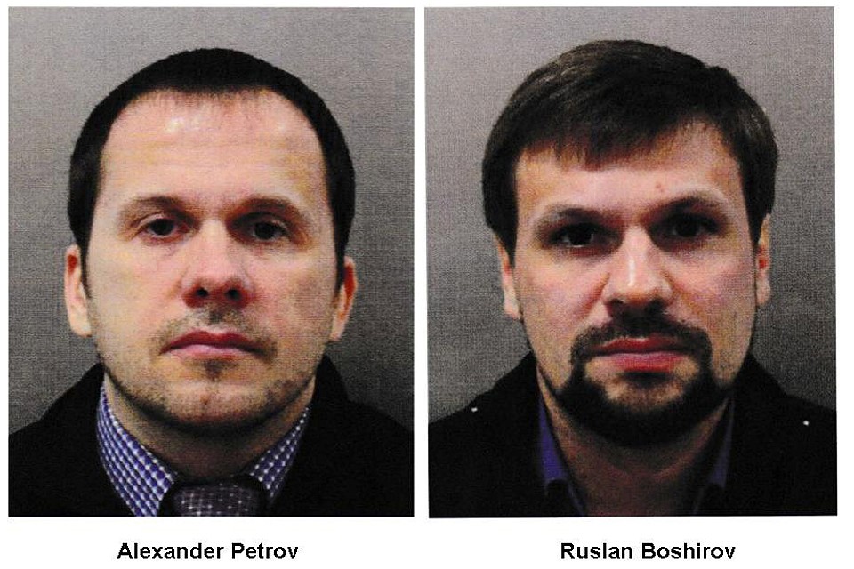 Распространенные британской полицией фотографии Александра Петрова и Руслана Боширова. Фото: REUTERS