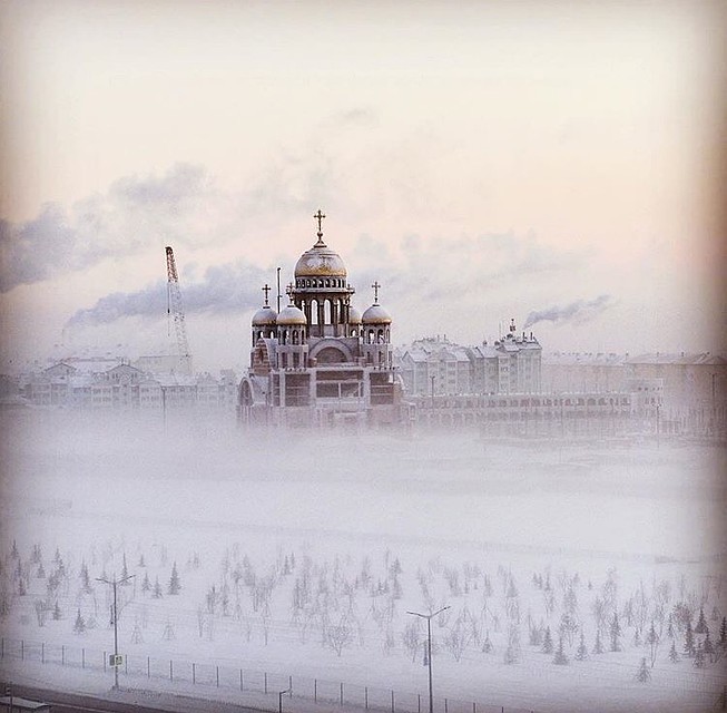 Осницкая Ирина, Тюмень. «Храм, зима».