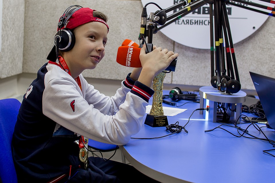 Савва Заика рассказал о своих успехах и на радио «КП» (95,3 FM). Фото: Валентина ВАГАНОВА
