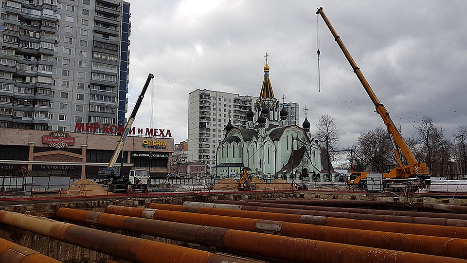 Участок от "Савеловской" до "Авиамоторной" готов на 40% Фото: Алиса ТИТКО