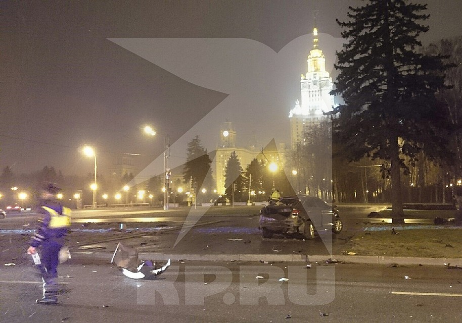 Егор "летел" по Воробьевым горам со скоростью не менее 120 километров в час. Фото предоставлено "Комсомольской правде" очевидцем