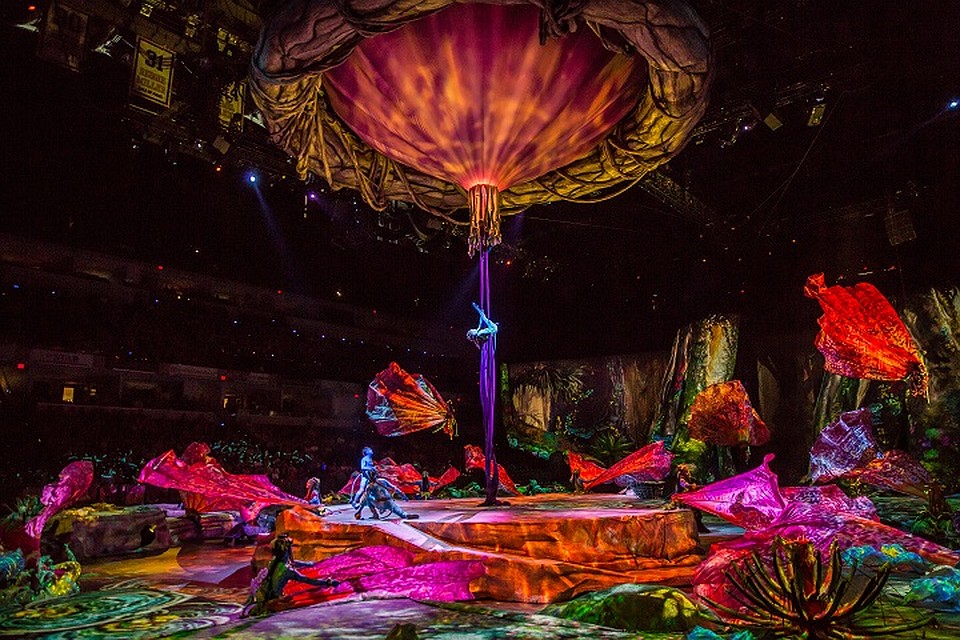 Арена цирка превратилась в далекую Пандору. Фото: Пресс-служба Cirque du Soleil