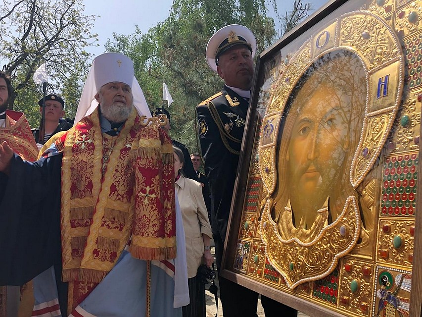 8 мая икону доставят в Джанкой. Фото: пресс-служба Черноморского флота