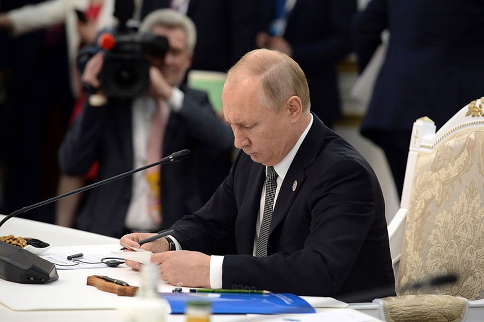 Владимир Путин назвал дату проведения следующего саммита ШОС. Фото: Султан ДОСАЛИЕВ