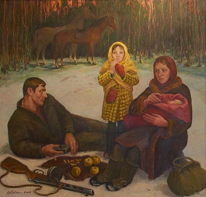 Виктор Громыко. Урожай яблок. 1941 год