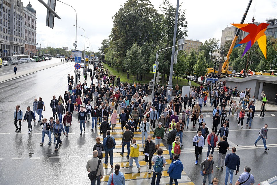 Митинг 3 августа был малочисленным. Фото: Михаил ФРОЛОВ