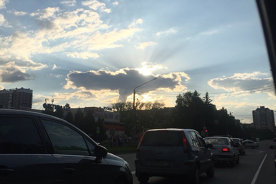 Похоже на ядерный взрыв? Фото: vk.com/ozersksecret