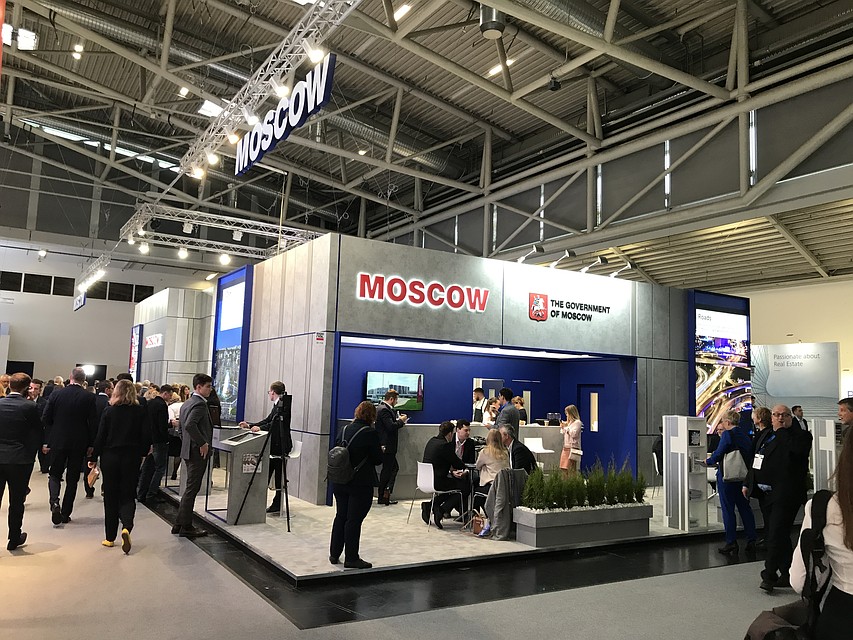 В этом году на московской экспозиции Expo Real 2019 в Мюнхене обсуждаются инвестиционные и городские проекты "старой" и Новой Москвы. Фото: Светлана ВОЛКОВА