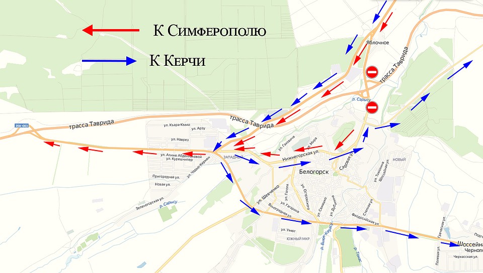 Схема движения. Фото: пресс-служба Минтранса РК