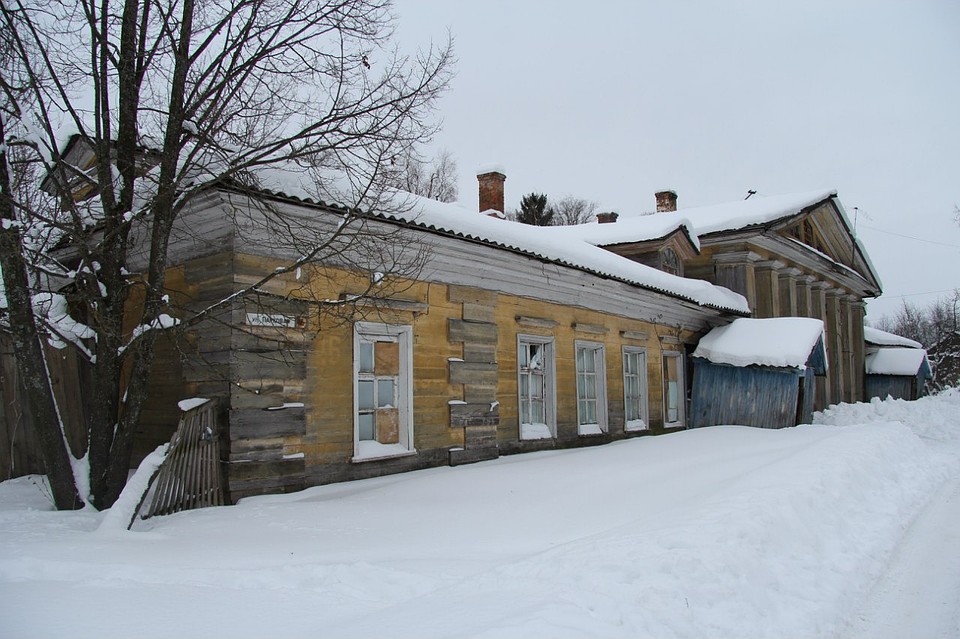 Восточный флигель, исчезнувший после пожара Фото: vk.com/kurkino_estate