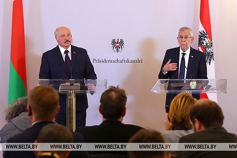 Лукашенко встретился с президентом Австрии Александром Ван дер Беленом. Фото: БелТА.