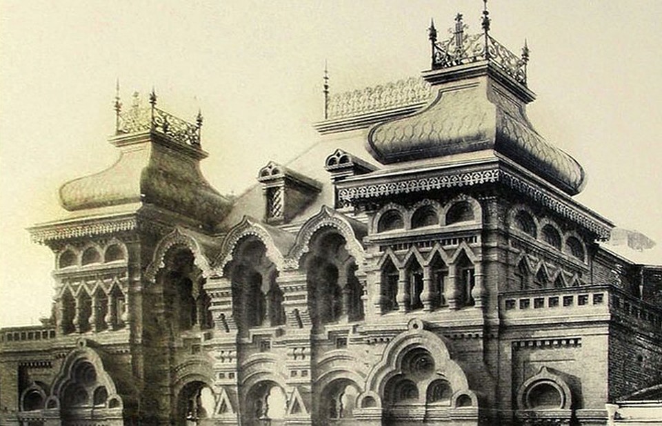 Театру Маяковского вернут историческую крышу. Фото: К.А. Фишер, Художественный сборник работ русских архитекторов, 1891 г./крыша театра "Парадиз"