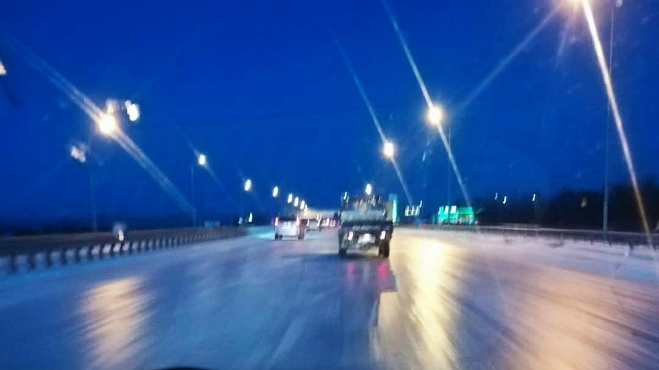 Трасса в аэропорт Фото: dps_vl
