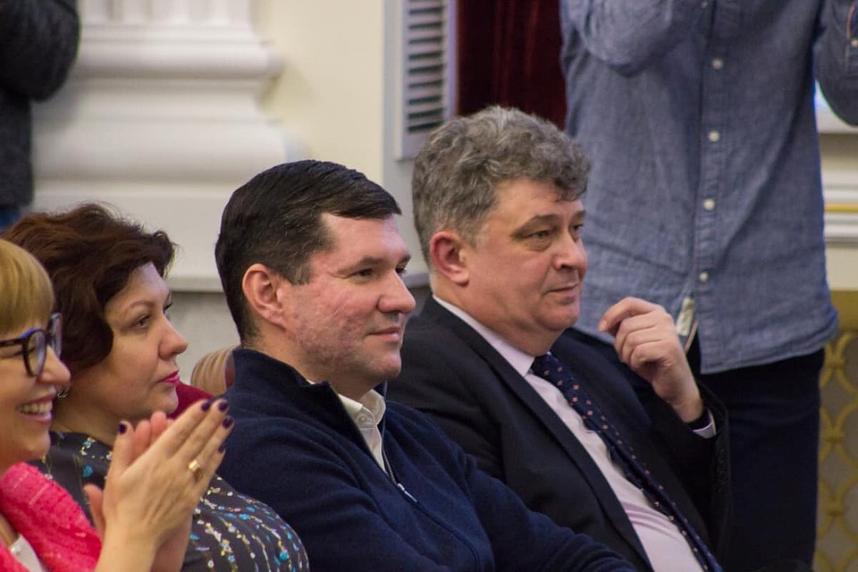 Дмитрий Филиппов на церемонии гашения почтовой карточки "Малая планета Челябинск". Фото: Сергей Буяков.