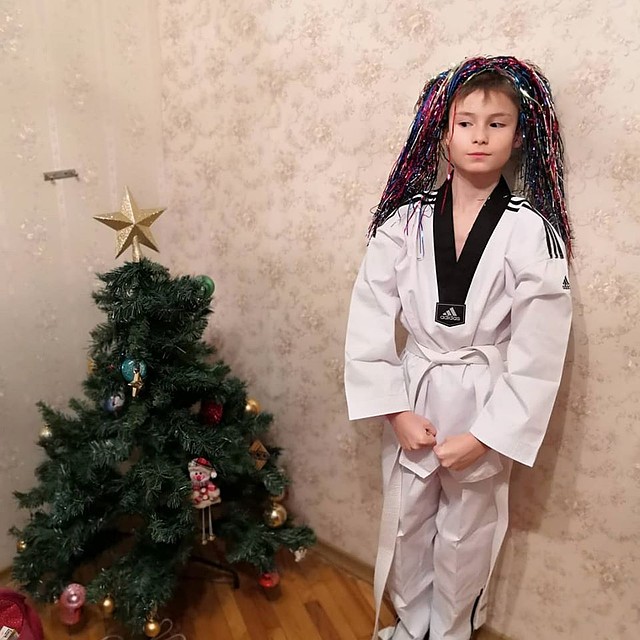 Антон занимается тхэквондо и ему подарок очень пригодится Фото: Личный архив героя публикации
