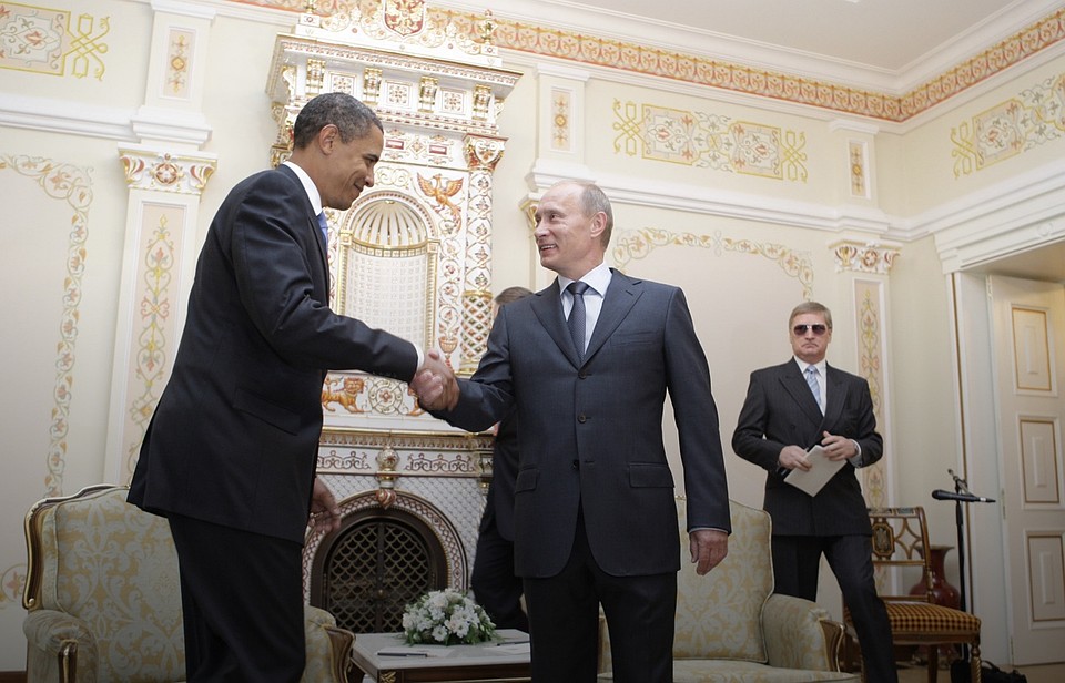 Первая встреча Путина и Барака Обамы, 2009 год.