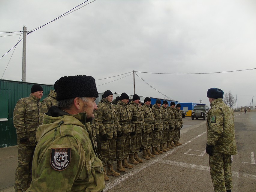 Бойцы батальона на построении