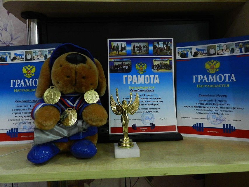 Спортивные награды Игоря.