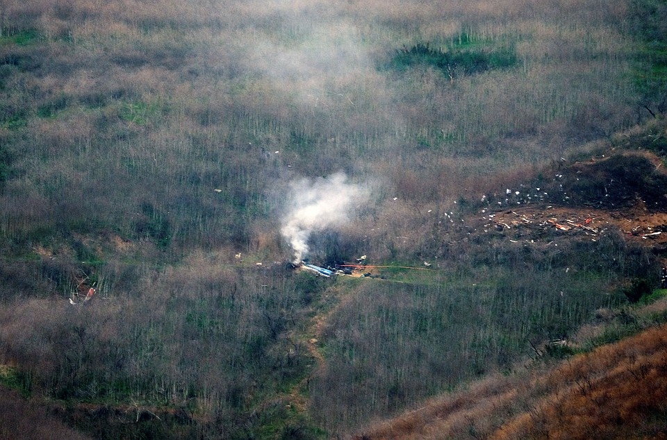 Место крушения вертолета Фото: REUTERS