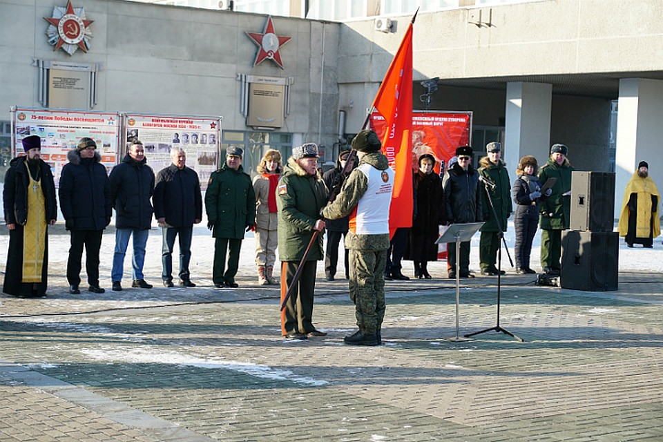 Бойцы Восточного военного округа посвятили свой поход 75-летию Победы в Великой Отечественной войне Фото: Администрация Хабаровска