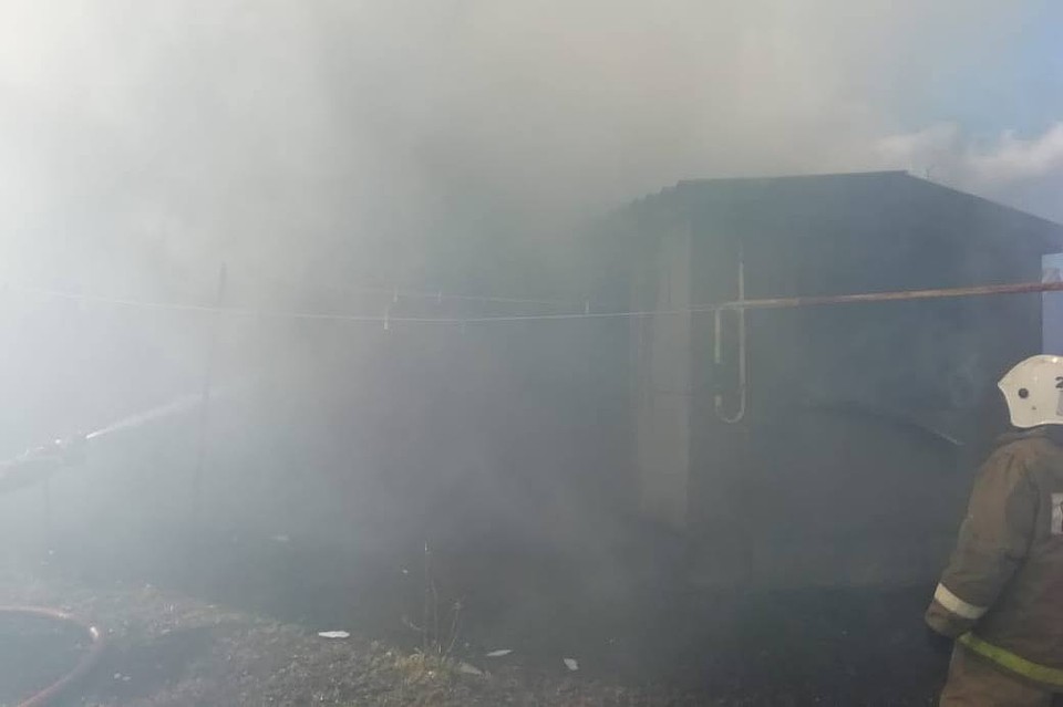 В пожаре под Липецком погибли люди Фото: Пресс-служба ГУ МЧС Липецкой области.