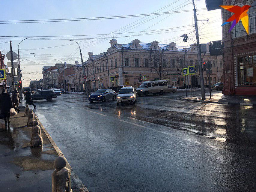 Авария произошла на переходе