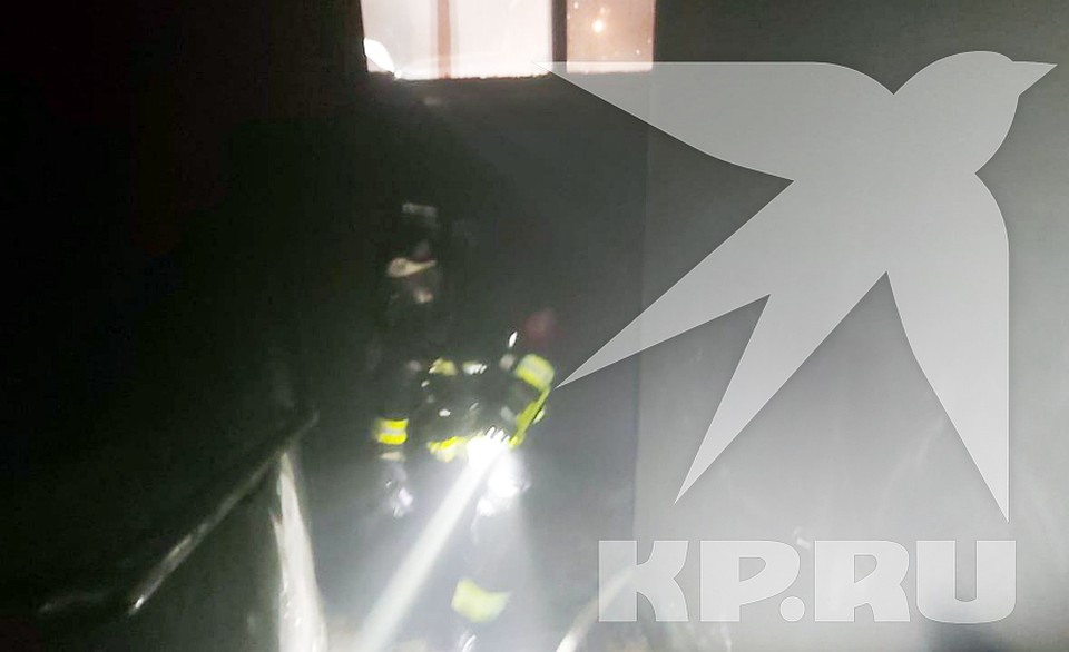 Перед пожарными открылась тяжелая картина