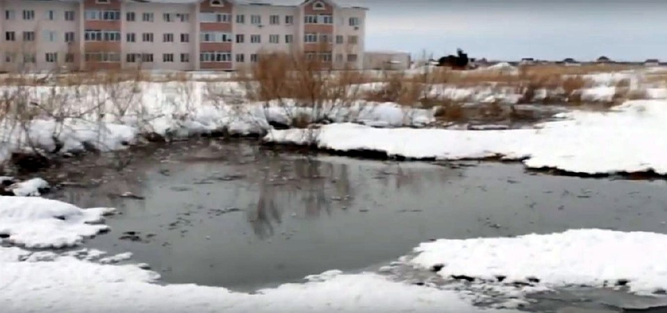 Зловонные озера из-за неисправной канализации образуются прямо возле жилых домов Фото: Предоставлено героем публикации