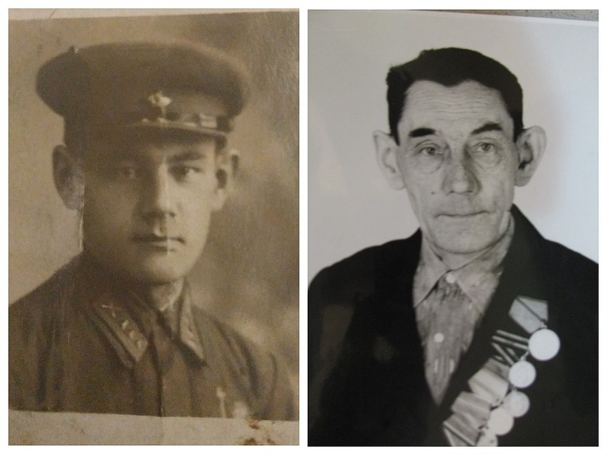 Григорий Васильевич Дыдыкин - до войны и после. Фото: из семейного архива.