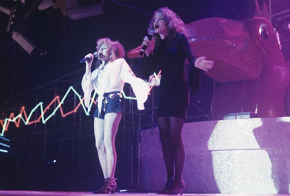 Группа "Комбинация" на сцене, 1989 г. Фото: GLOBAL LOOK PRESS