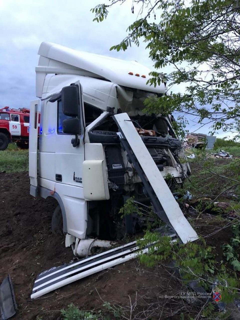 Водитель фуры погиб. Фото: ГУ МВД по Волгоградской области
