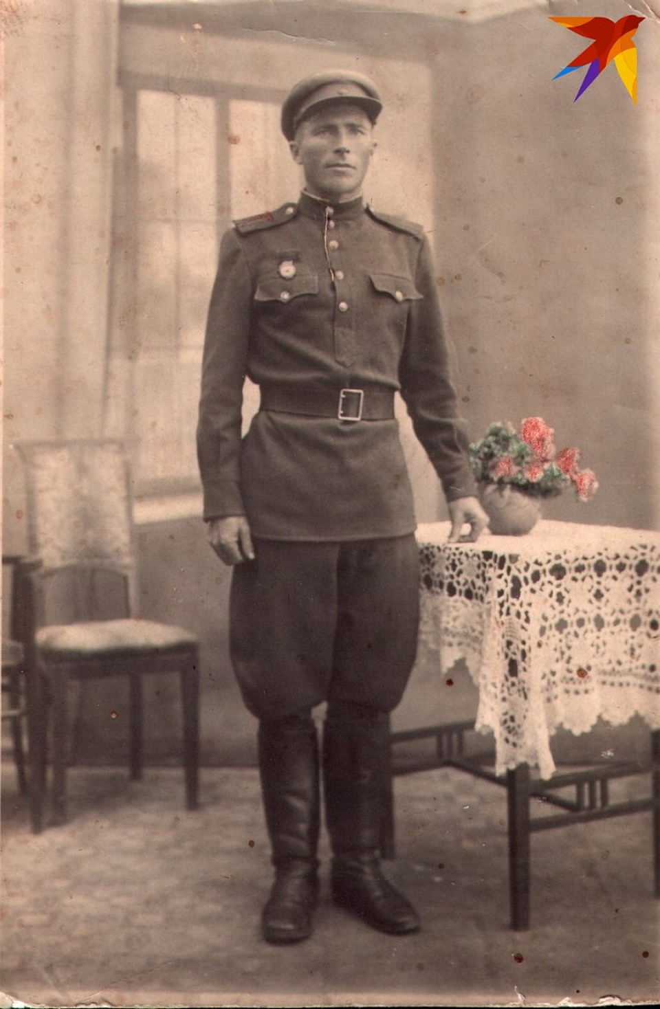 Отец Дударева Ануфрий Иосифович, гвардии старшина, 1945 год. Фото: личный архив.