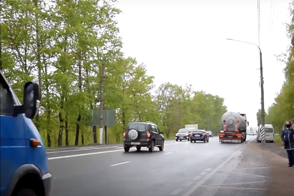 Московское шоссе станет трёхполосным. Фото: стоп-кадр с видео vk.com/tverrussia69